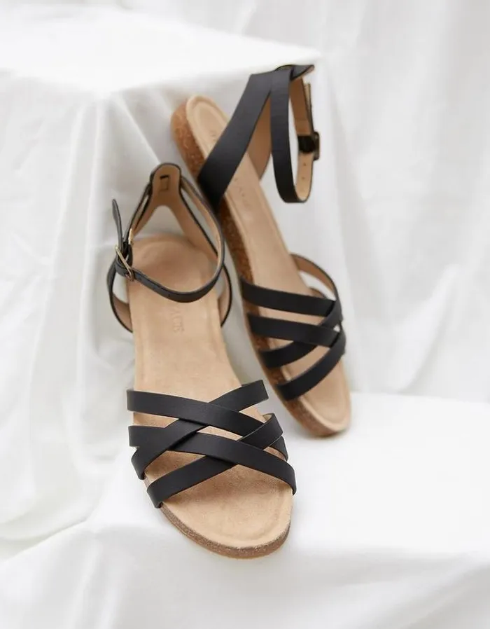 Women FatFace Vacation Shop Beth Sandals Black