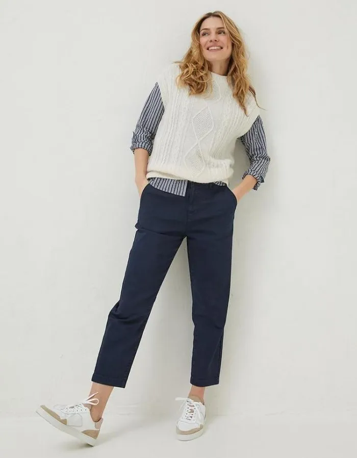 Women FatFace Women039s Sale Aspen Tapered Chinos Navy