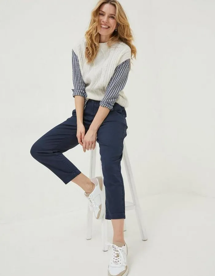 Women FatFace Women039s Sale Aspen Tapered Chinos Navy