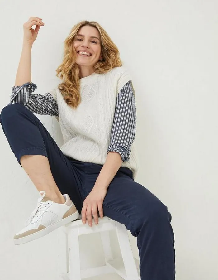 Women FatFace Women039s Sale Aspen Tapered Chinos Navy