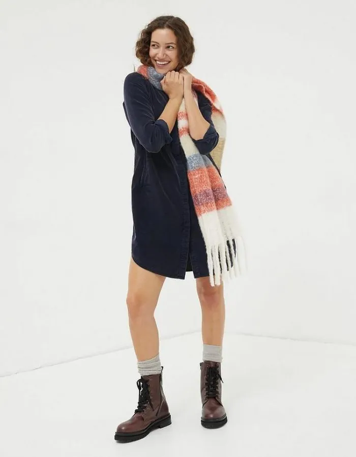 Women FatFace Women039s Sale Chester Cord Dress Dark Navy