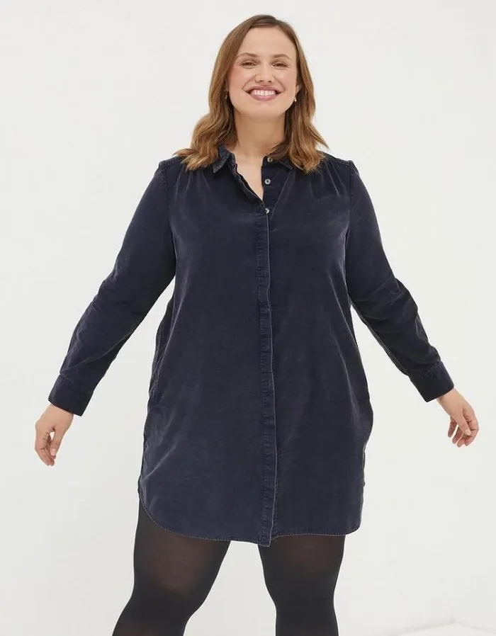 Women FatFace Women039s Sale Chester Cord Dress Dark Navy