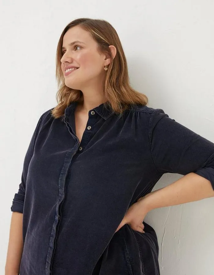 Women FatFace Women039s Sale Chester Cord Dress Dark Navy