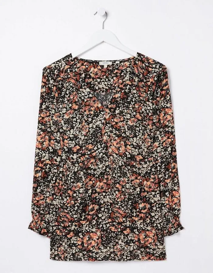 Women FatFace Women039s Sale Dylan Blush Longline Blouse Black