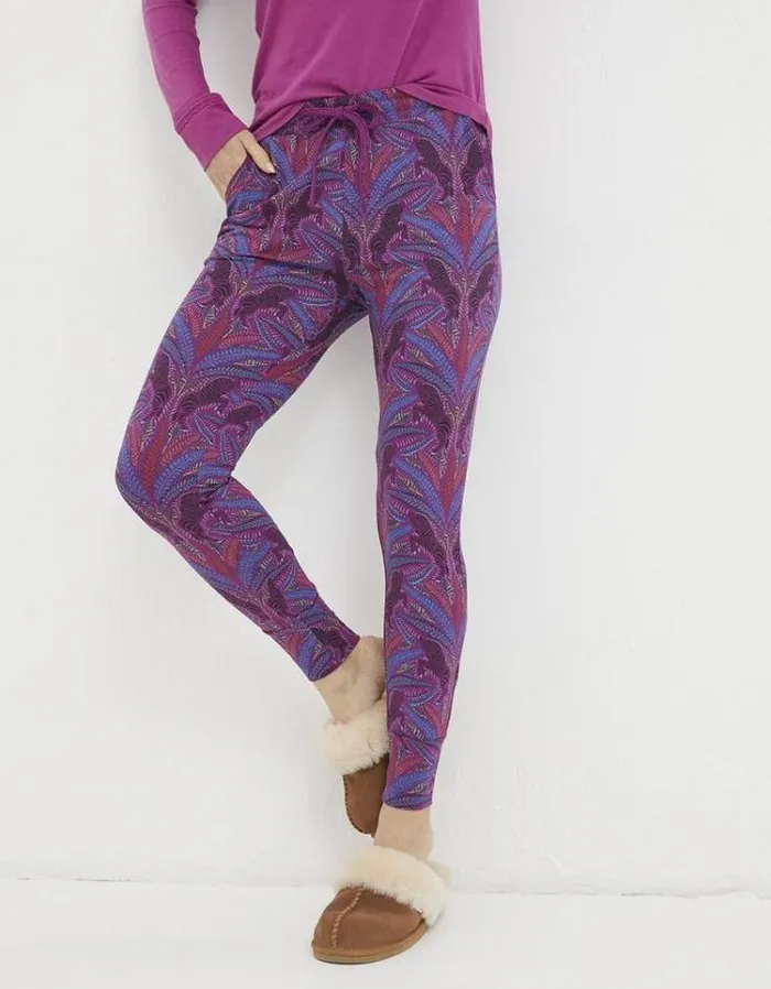 Women FatFace Women039s Sale Ellie Zebra Leggings Fuchsia Pink