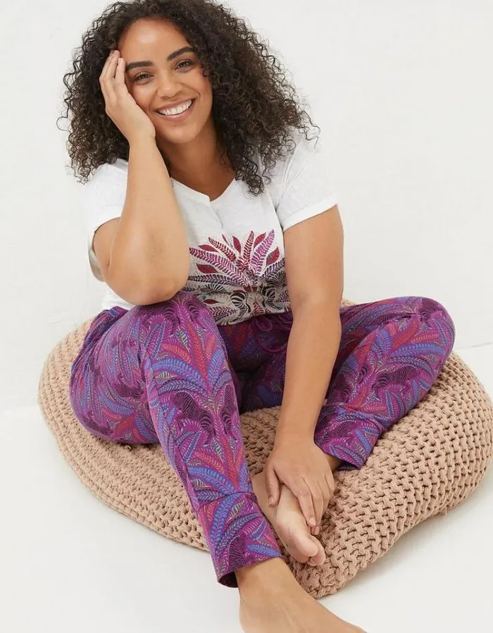 Women FatFace Women039s Sale Ellie Zebra Leggings Fuchsia Pink