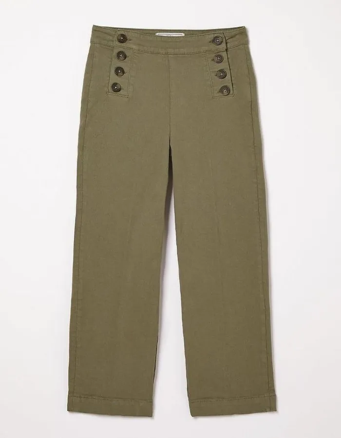 Women FatFace Women039s Sale Faye Cropped Sailor Pants Khaki