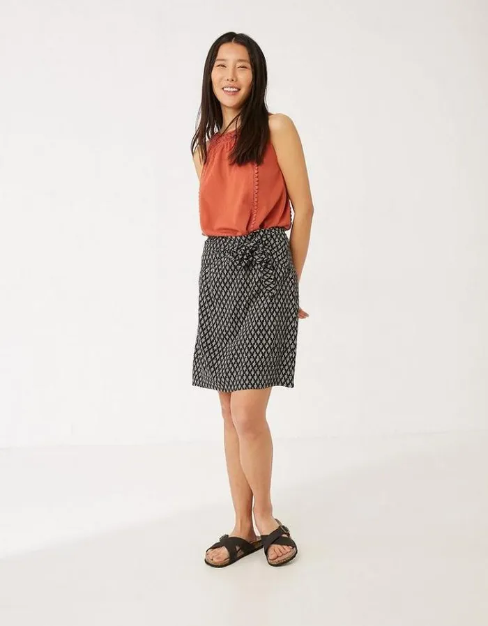 Women FatFace Women039s Sale Mia Mini Spirit Geo Print Skirt Black