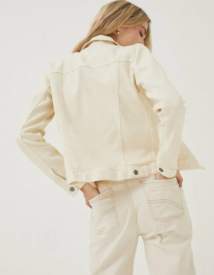 Women FatFace Women039s Sale Tasha Denim Jacket Ecru