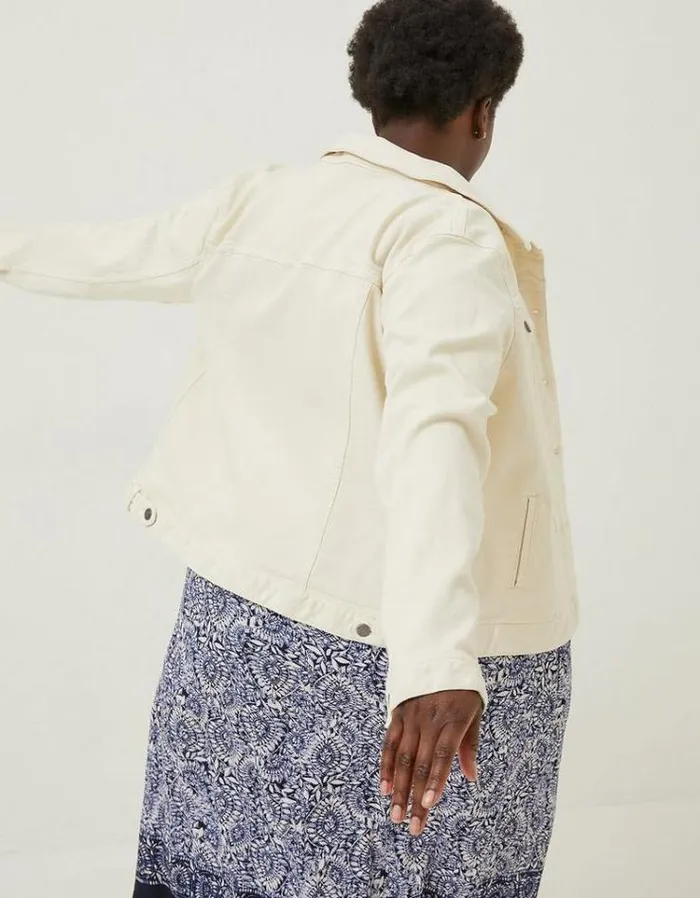 Women FatFace Women039s Sale Tasha Denim Jacket Ecru