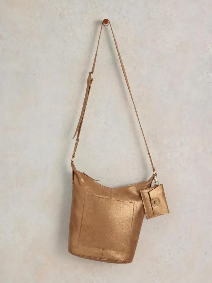 Women Fern Crossbody Mixed Metallic White Stuff Bags and Purses