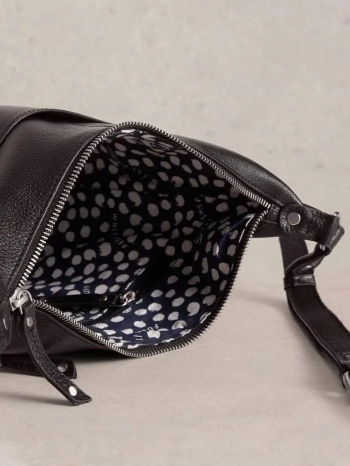 Women Fern Crossbody Pure Black White Stuff Bags and Purses