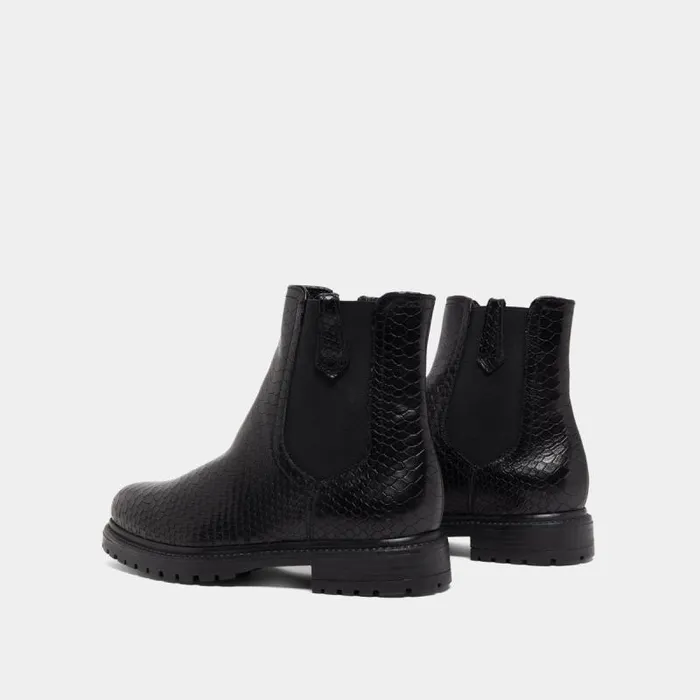 Women Flat Boots Black JONAK Ankle Boots Lowboots