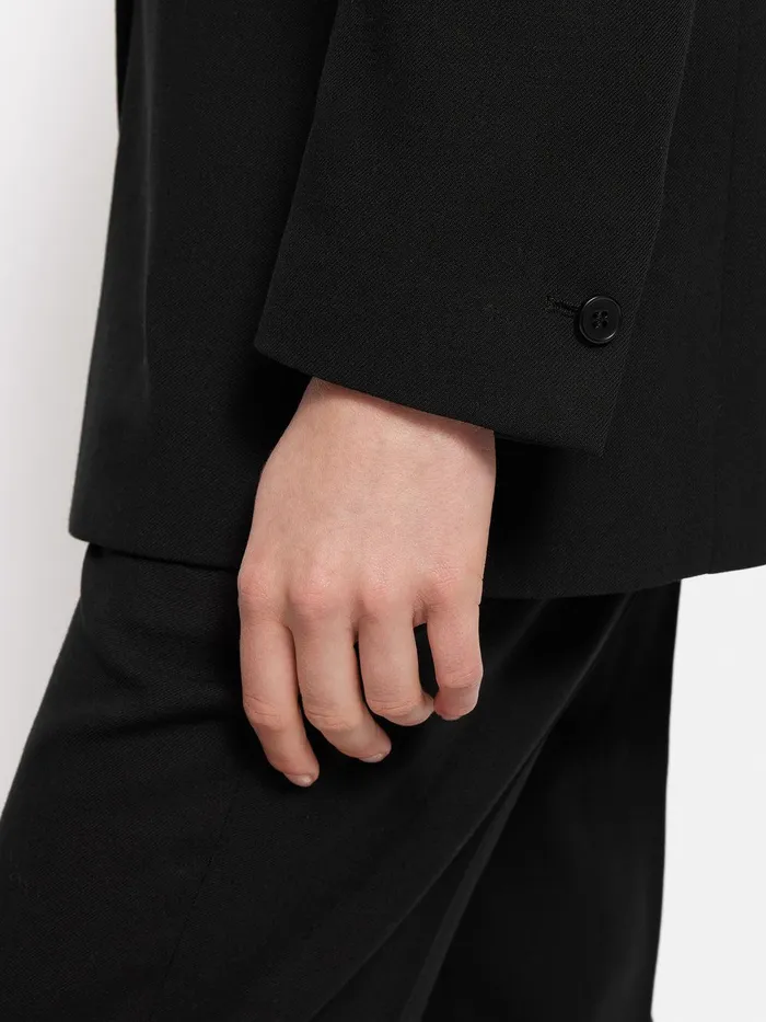 Women Fluid Twill Knox Blazer Black Jigsaw Suits and Tailoring