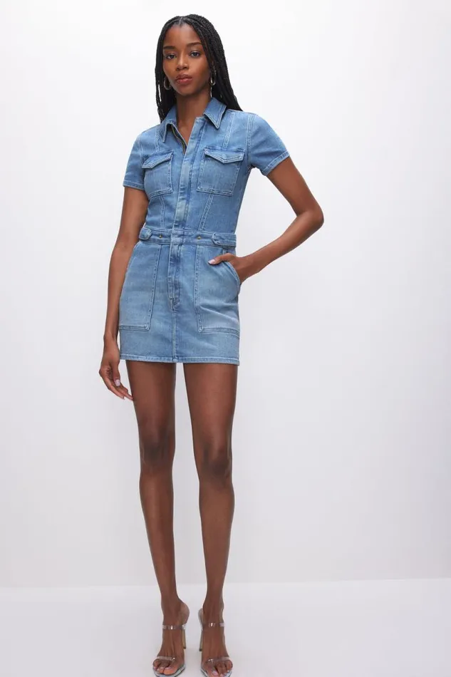 Women GOOD AMERICAN Dresses FIT FOR SUCCESS MINIDRESS Blue274