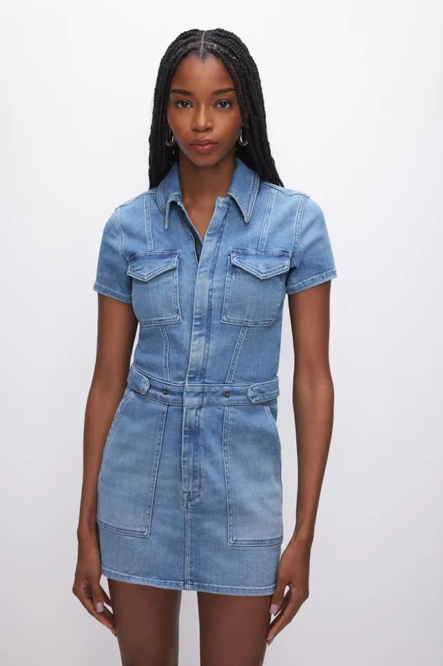 Women GOOD AMERICAN Dresses FIT FOR SUCCESS MINIDRESS Blue274
