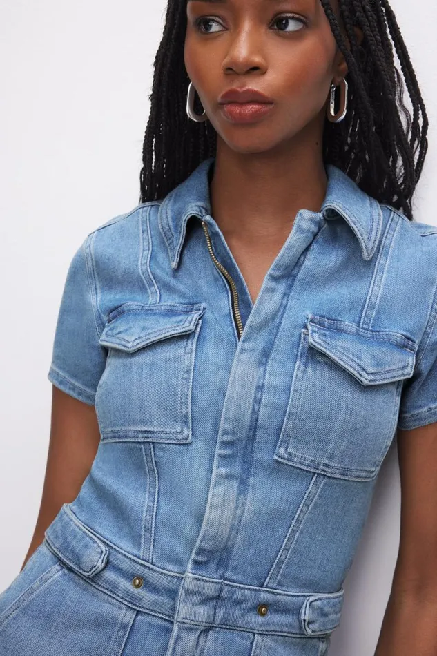 Women GOOD AMERICAN Dresses FIT FOR SUCCESS MINIDRESS Blue274