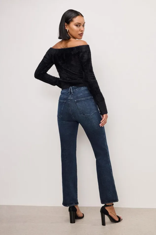 Women GOOD AMERICAN Jeans ALWAYS FITS GOOD CURVE STRAIGHTJEANS Indigo744