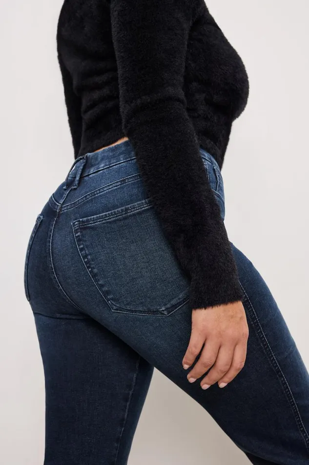 Women GOOD AMERICAN Jeans ALWAYS FITS GOOD CURVE STRAIGHTJEANS Indigo744