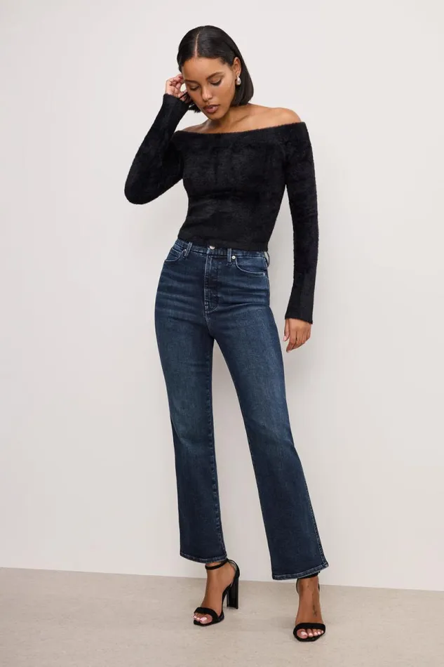 Women GOOD AMERICAN Jeans ALWAYS FITS GOOD CURVE STRAIGHTJEANS Indigo744