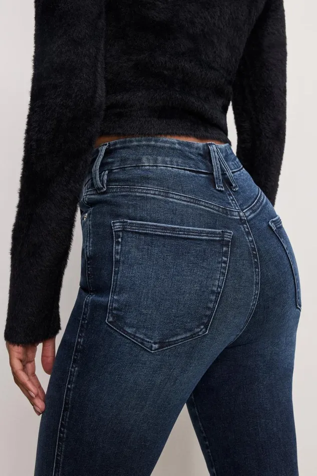 Women GOOD AMERICAN Jeans ALWAYS FITS GOOD CURVE STRAIGHTJEANS Indigo744