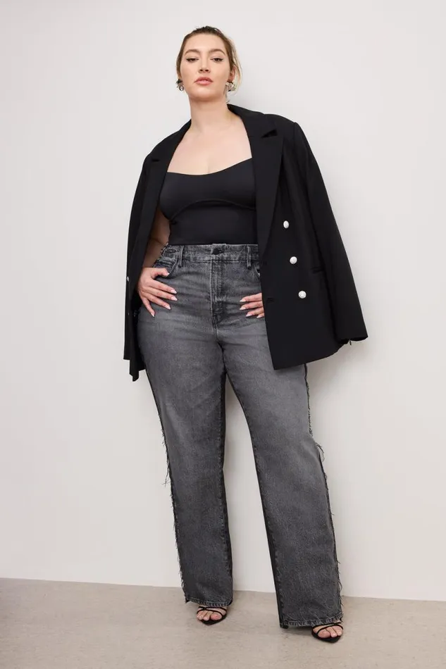 Women GOOD AMERICAN Jeans GOOD 90s RELAXEDJEANS Black365