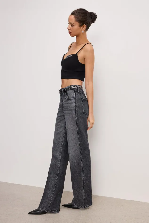 Women GOOD AMERICAN Jeans GOOD 90s RELAXEDJEANS Black365