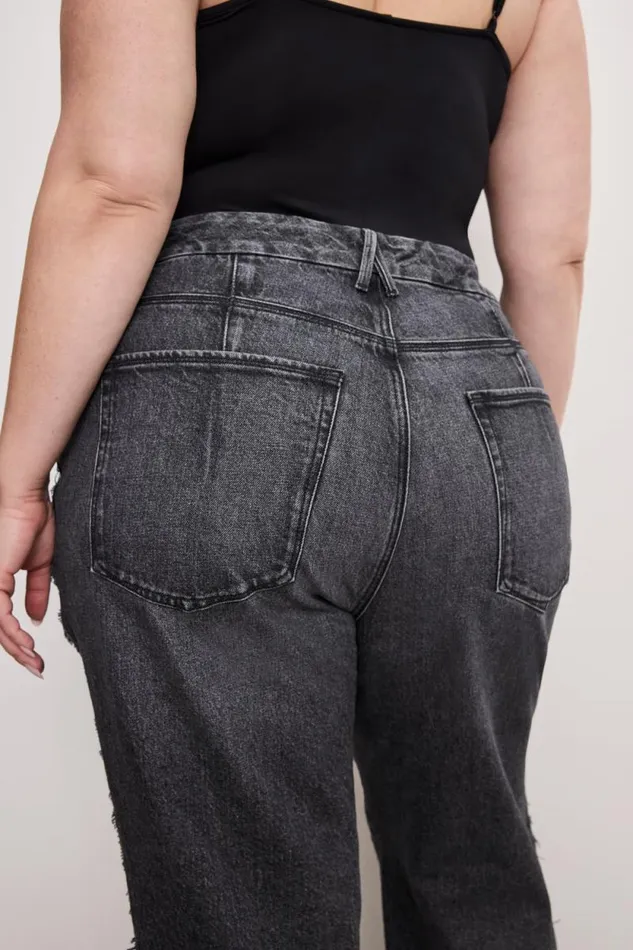 Women GOOD AMERICAN Jeans GOOD 90s RELAXEDJEANS Black365