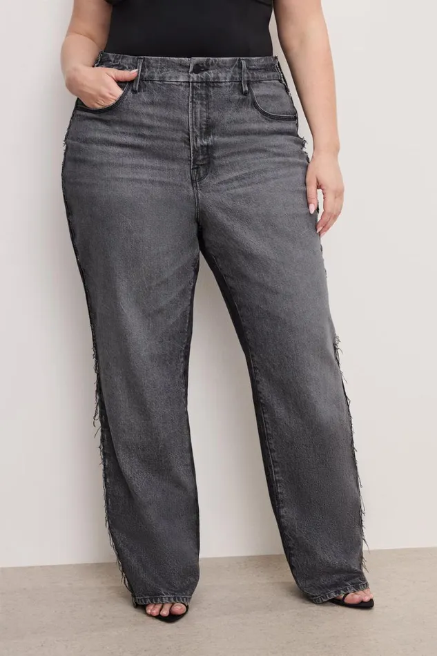 Women GOOD AMERICAN Jeans GOOD 90s RELAXEDJEANS Black365