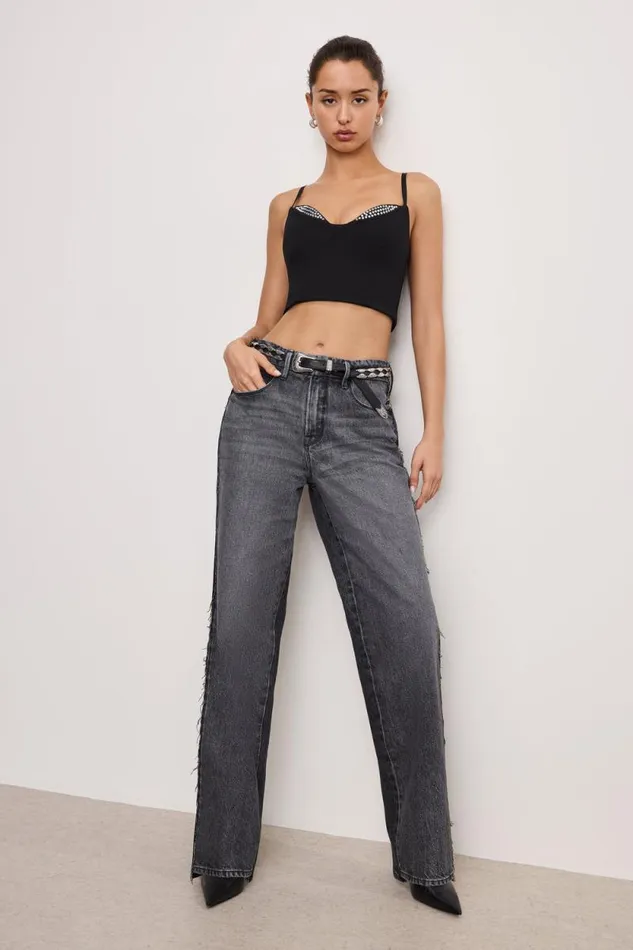 Women GOOD AMERICAN Jeans GOOD 90s RELAXEDJEANS Black365