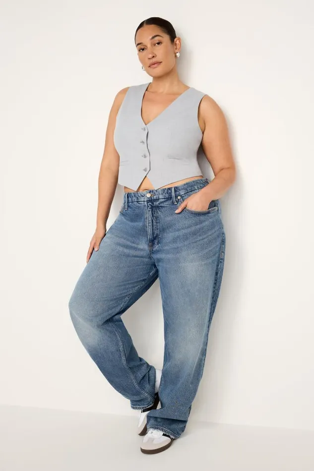 Women GOOD AMERICAN Jeans GOOD 90s RELAXEDJEANS Indigo575