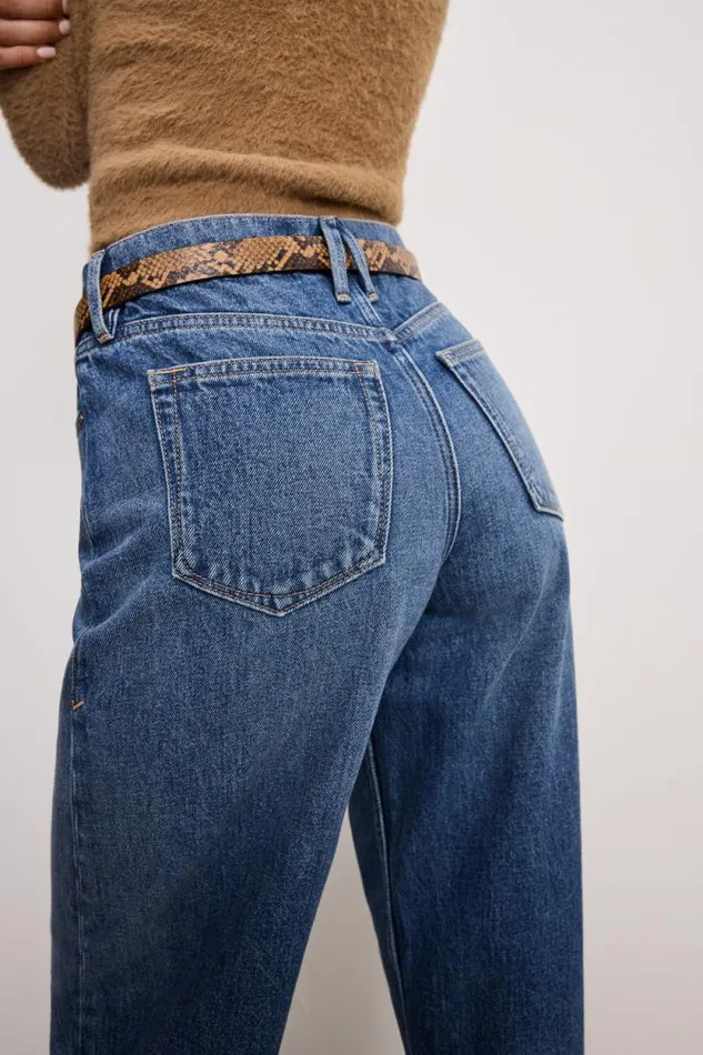 Women GOOD AMERICAN Jeans GOOD BARREL RELAXEDJEANS Indigo740 Women GOOD AMERICAN Jeans GOOD BARREL RELAXEDJEANS Indigo740
