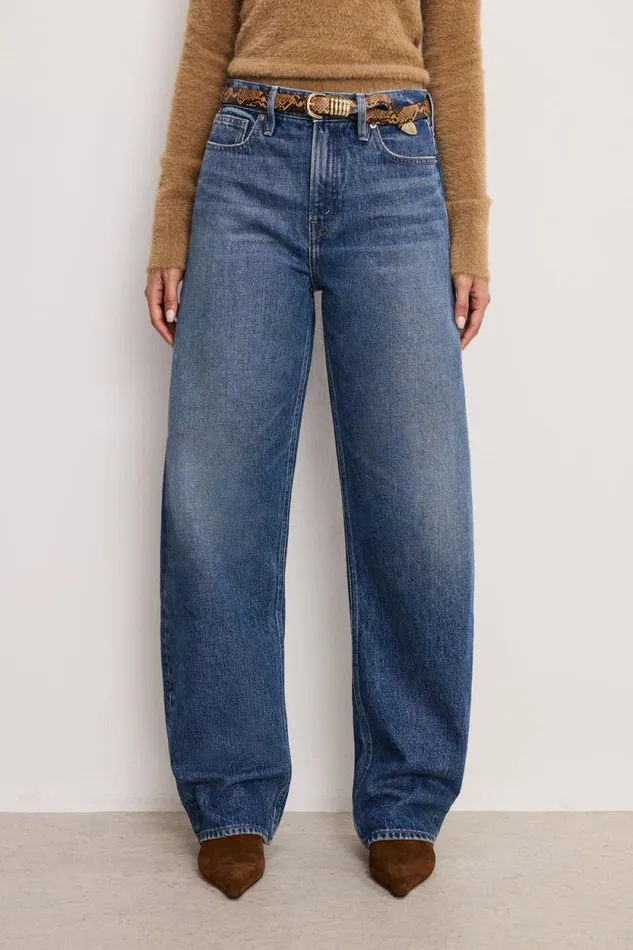 Women GOOD AMERICAN Jeans GOOD BARREL RELAXEDJEANS Indigo740 Women GOOD AMERICAN Jeans GOOD BARREL RELAXEDJEANS Indigo740