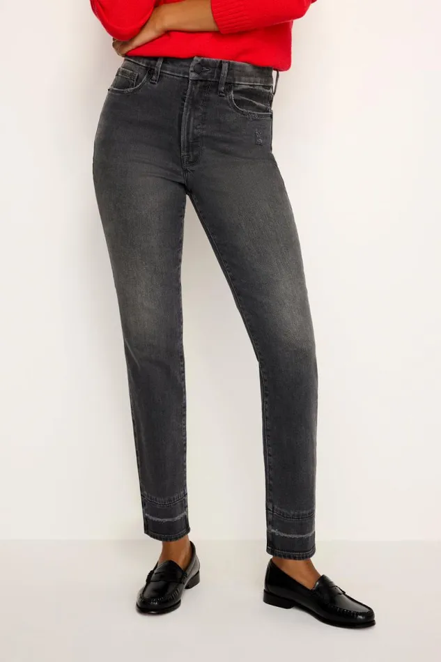 Women GOOD AMERICAN Jeans GOOD CLASSIC SLIM STRAIGHTJEANS Black345