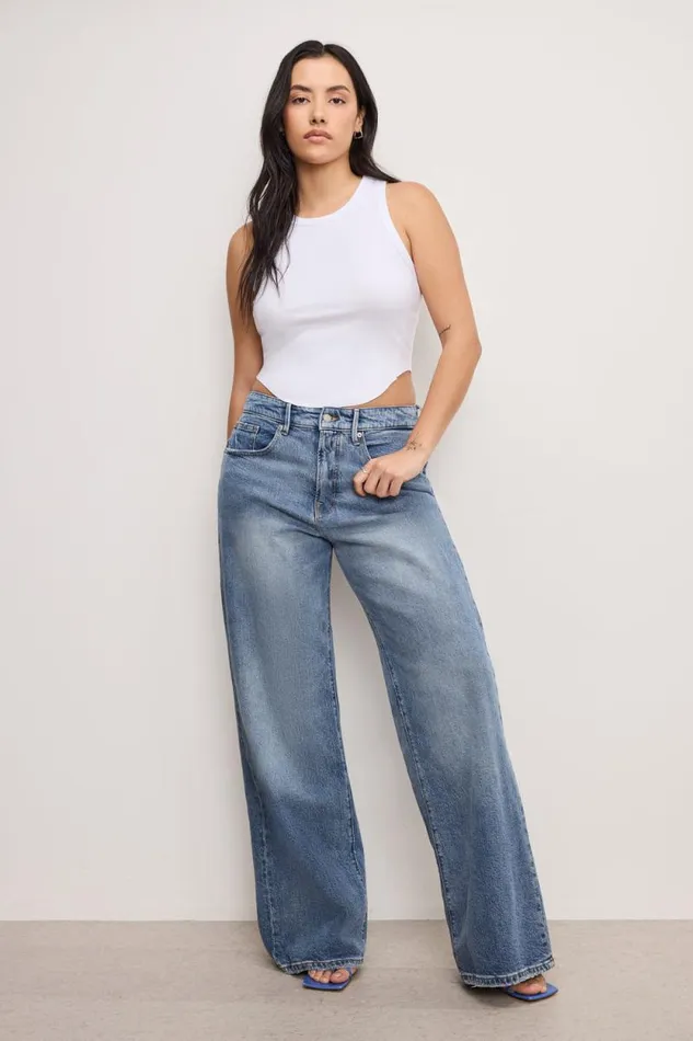 Women GOOD AMERICAN Jeans GOOD EASE RELAXEDJEANS Indigo575