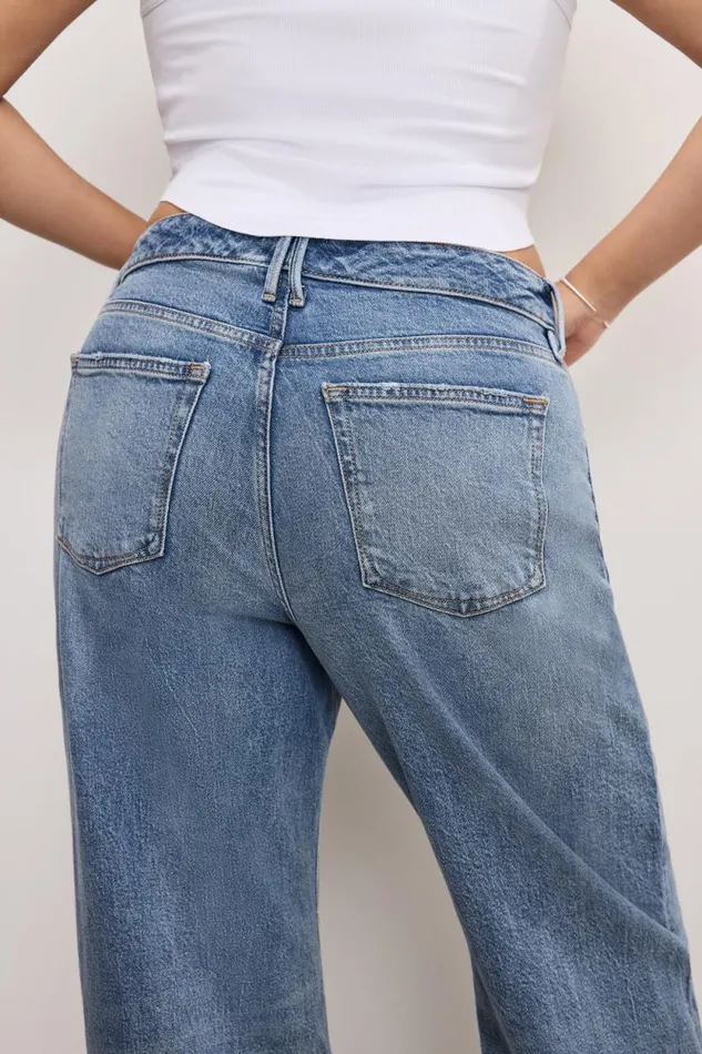 Women GOOD AMERICAN Jeans GOOD EASE RELAXEDJEANS Indigo575