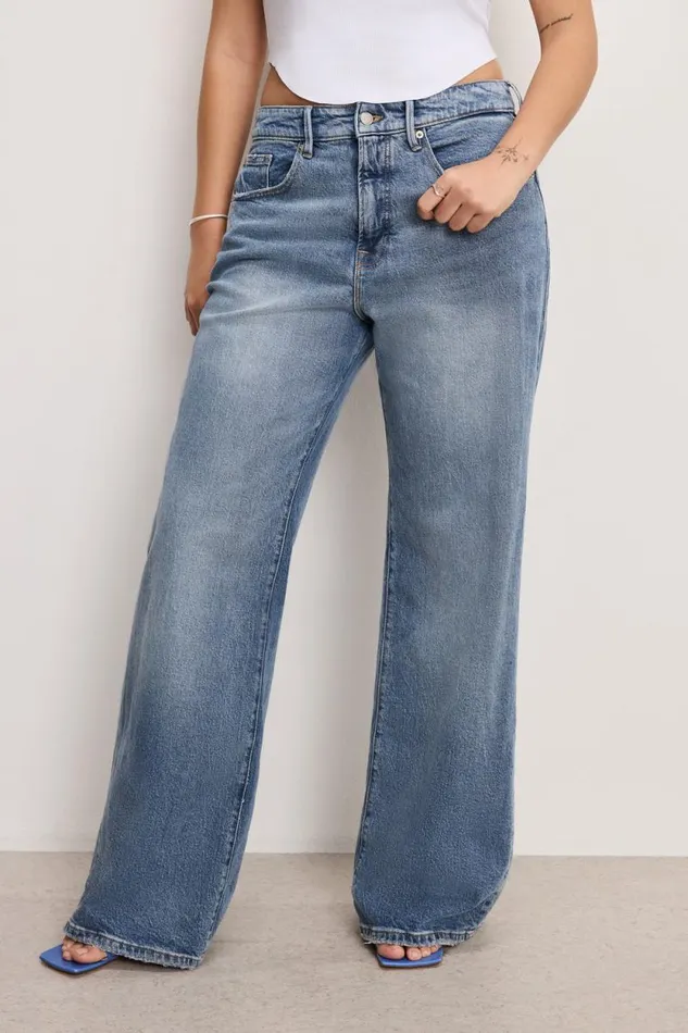 Women GOOD AMERICAN Jeans GOOD EASE RELAXEDJEANS Indigo575