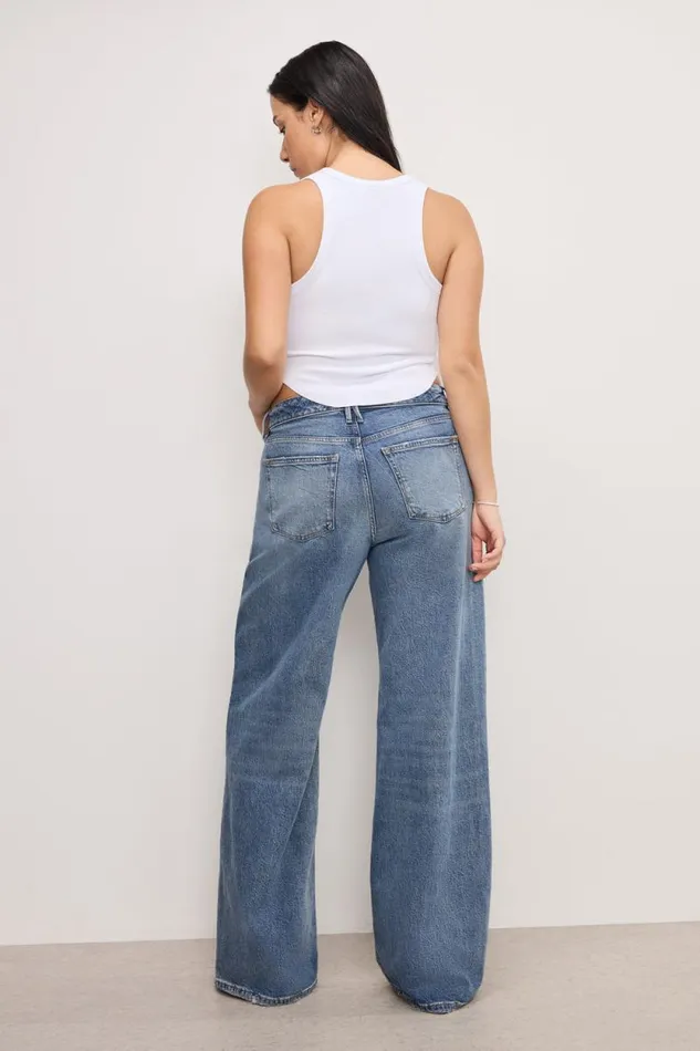 Women GOOD AMERICAN Jeans GOOD EASE RELAXEDJEANS Indigo575