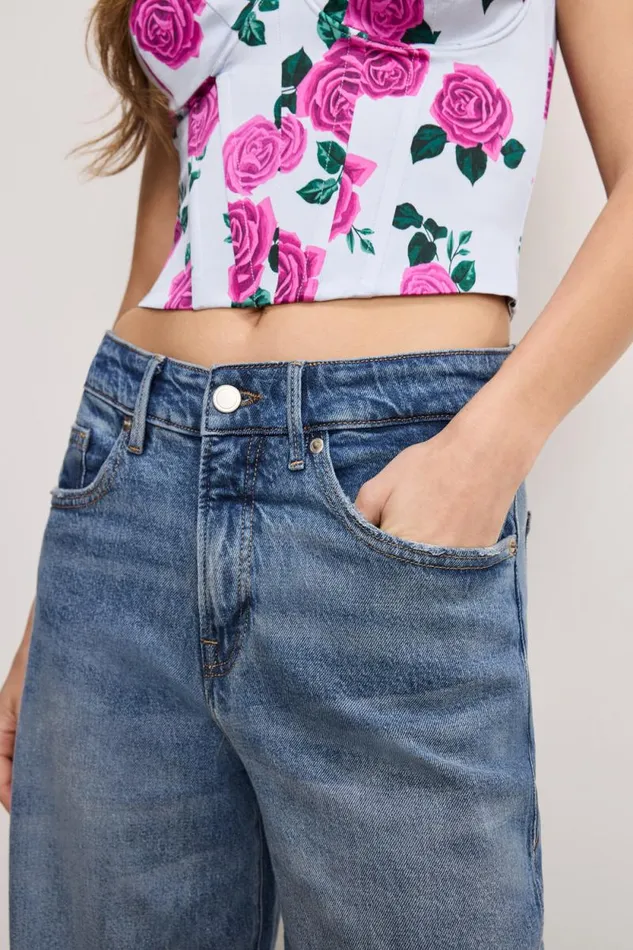 Women GOOD AMERICAN Jeans GOOD EASE RELAXEDJEANS Indigo575