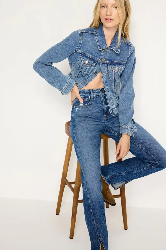 Women GOOD AMERICAN Jeans GOOD ICON STRAIGHTJEANS Indigo713