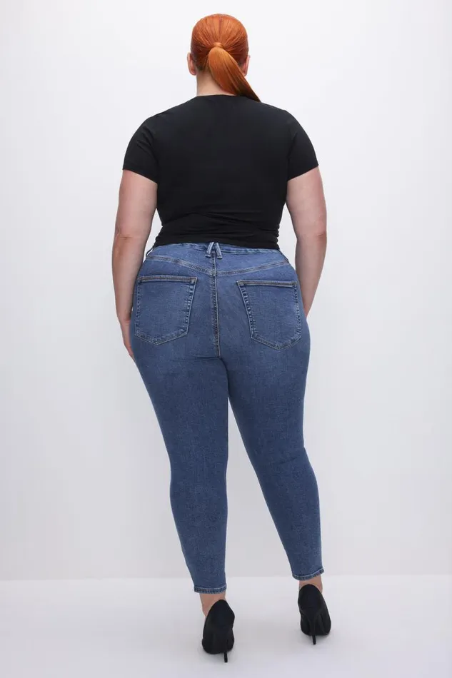 Women GOOD AMERICAN Jeans GOOD LEGS SKINNY CROPPEDJEANS Blue615
