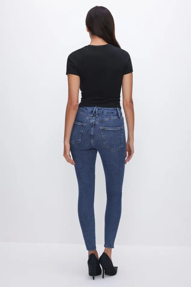 Women GOOD AMERICAN Jeans GOOD LEGS SKINNY CROPPEDJEANS Blue615