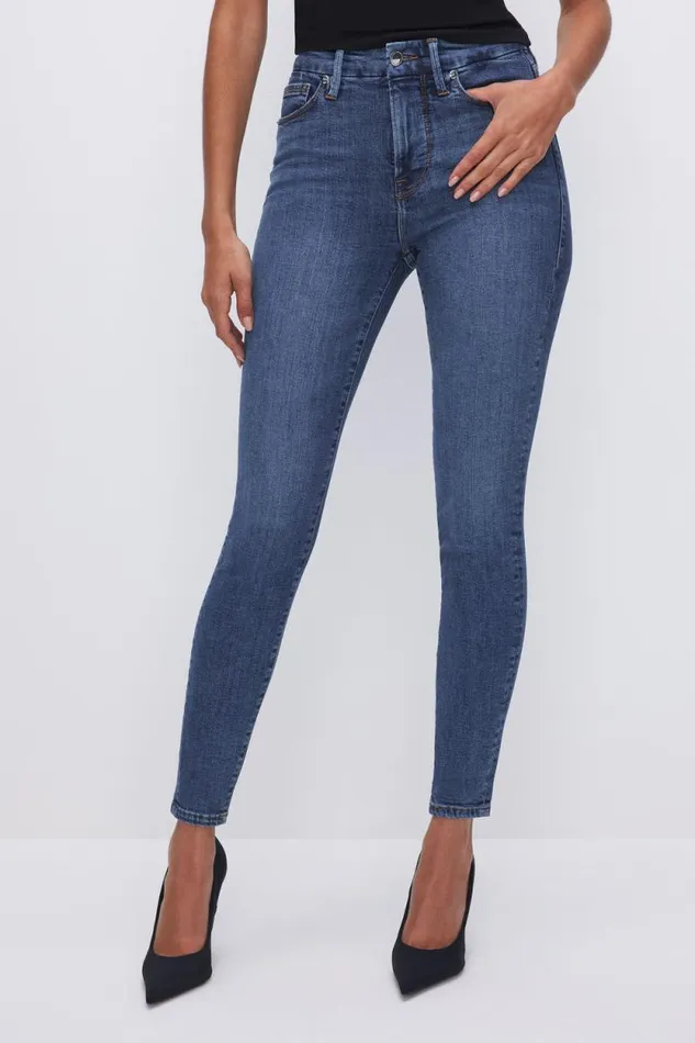 Women GOOD AMERICAN Jeans GOOD LEGS SKINNY CROPPEDJEANS Blue615