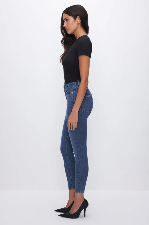 Women GOOD AMERICAN Jeans GOOD LEGS SKINNY CROPPEDJEANS Blue615