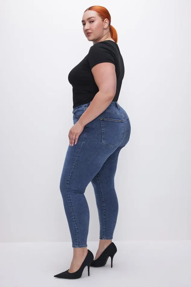 Women GOOD AMERICAN Jeans GOOD LEGS SKINNY CROPPEDJEANS Blue615
