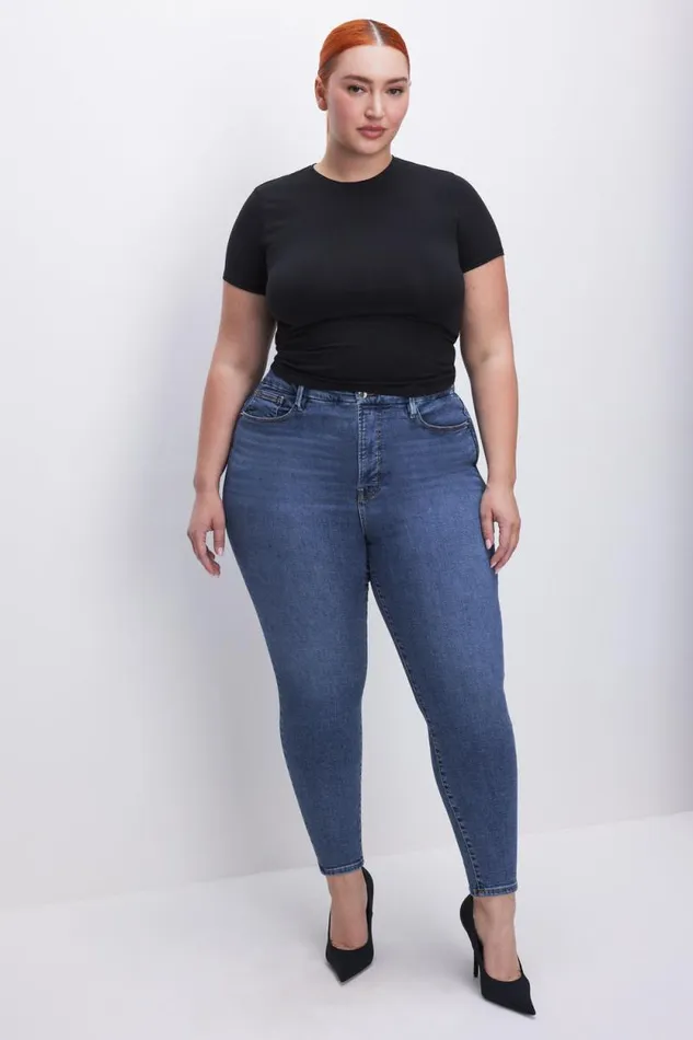 Women GOOD AMERICAN Jeans GOOD LEGS SKINNY CROPPEDJEANS Blue615