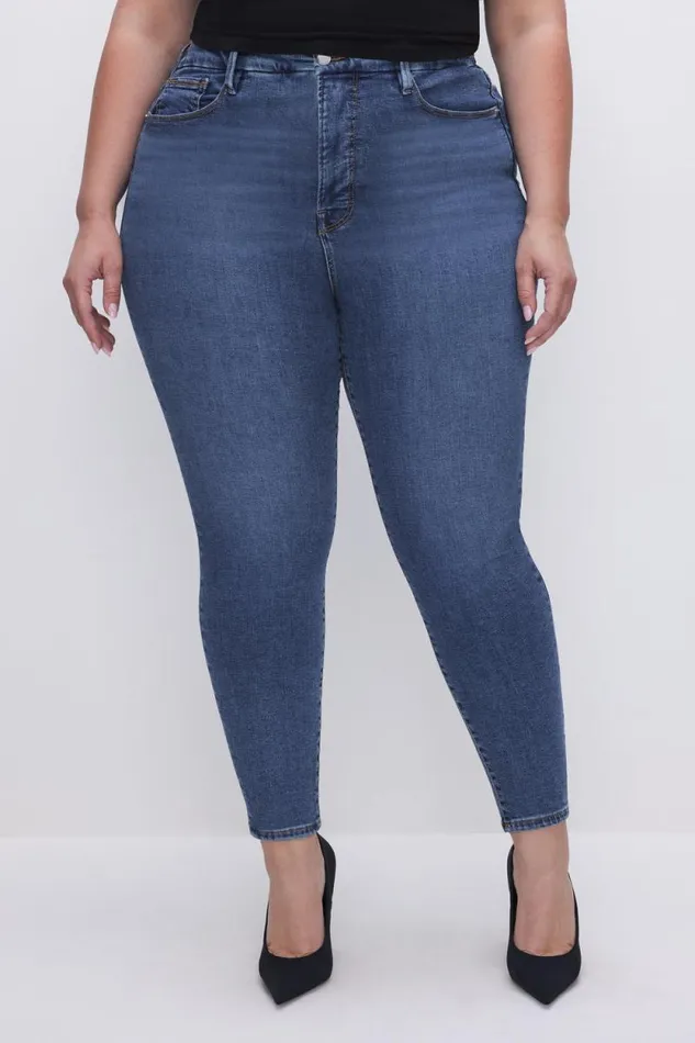 Women GOOD AMERICAN Jeans GOOD LEGS SKINNY CROPPEDJEANS Blue615
