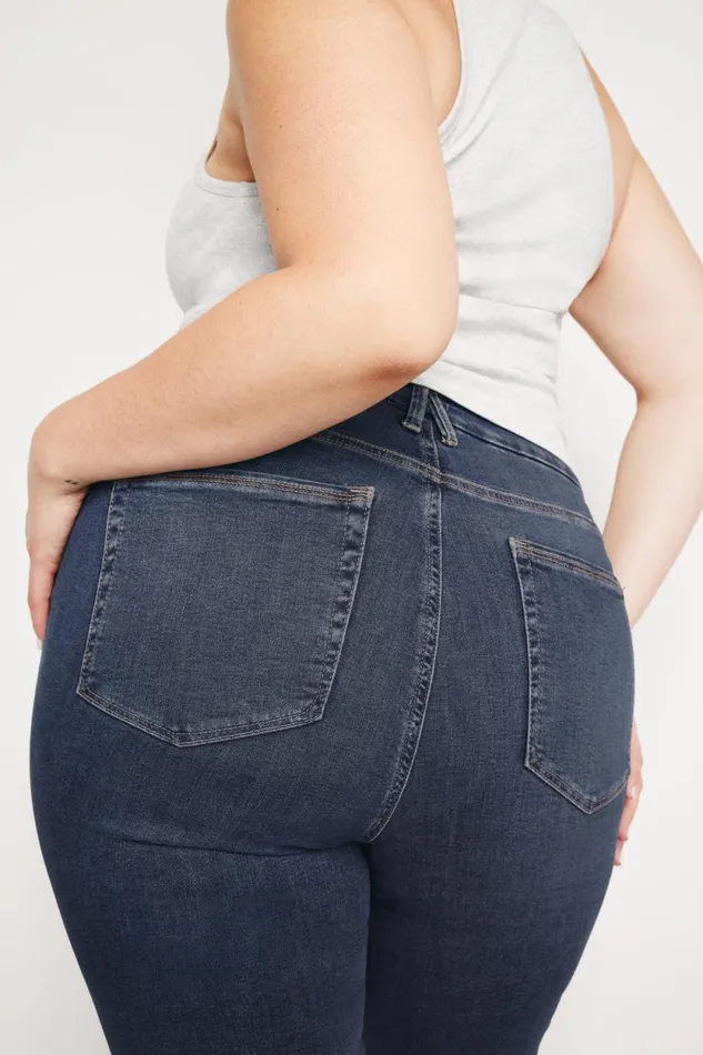 Women GOOD AMERICAN Jeans GOOD LEGS STRAIGHTJEANS Blue004
