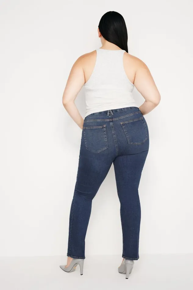Women GOOD AMERICAN Jeans GOOD LEGS STRAIGHTJEANS Blue004