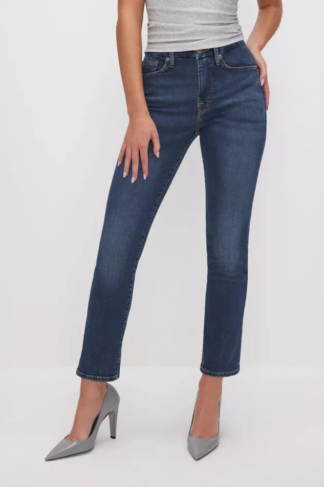Women GOOD AMERICAN Jeans GOOD LEGS STRAIGHTJEANS Blue004
